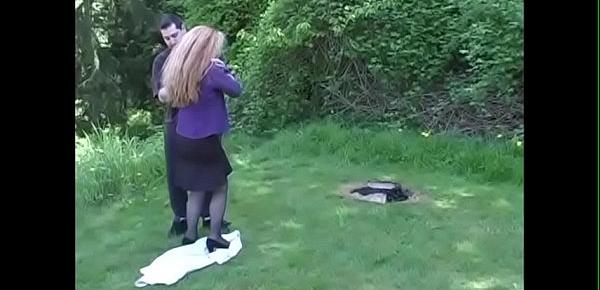  Spanking Roleplay - Outdoor spanking with a redhead MILF - JustBangMe.com.mp4